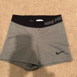 Gray Nike Pro Spandex